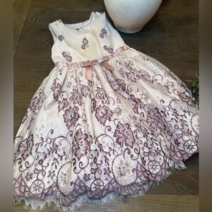 Laura Ashley size 5 purple lace dress.